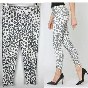 Lisette L Montreal Leopard Animal Print Ankle Pants Size US 8